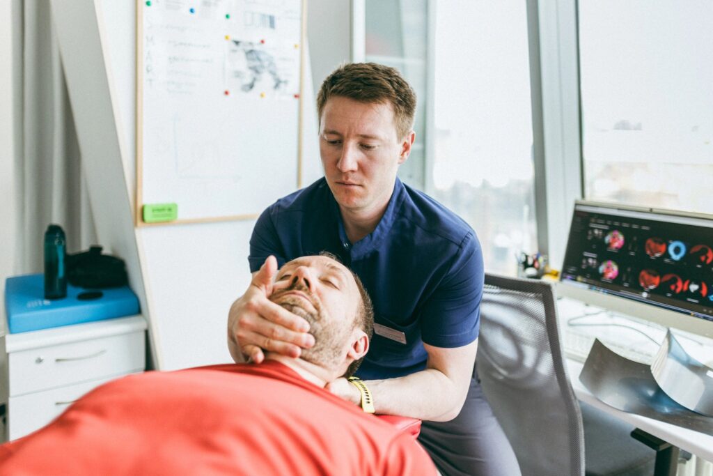 professional chiropractor workspace